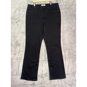 NWT New Wrangler Black High Rise Bootcut Waist Stretch Jean Pants Size 16